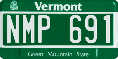 VT license plate NMP691