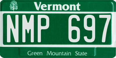 VT license plate NMP697