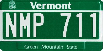 VT license plate NMP711