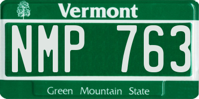 VT license plate NMP763