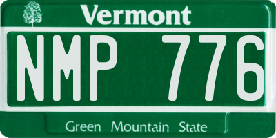 VT license plate NMP776