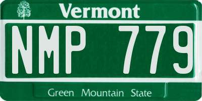 VT license plate NMP779