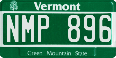 VT license plate NMP896