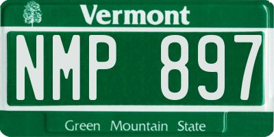 VT license plate NMP897