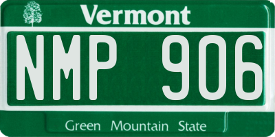 VT license plate NMP906