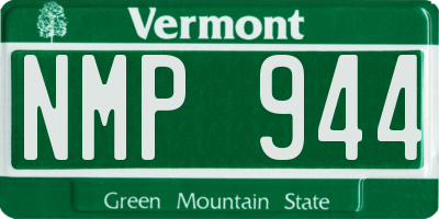 VT license plate NMP944
