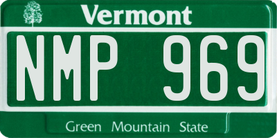 VT license plate NMP969