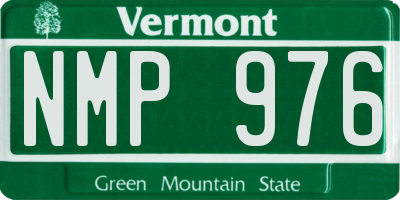 VT license plate NMP976
