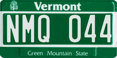 VT license plate NMQ044