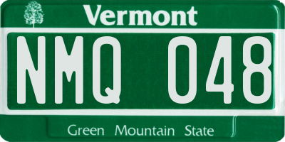 VT license plate NMQ048