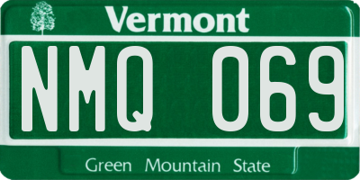 VT license plate NMQ069