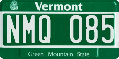 VT license plate NMQ085