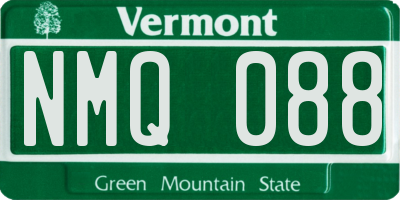 VT license plate NMQ088