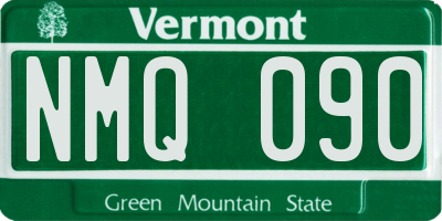 VT license plate NMQ090