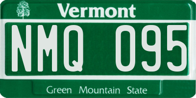 VT license plate NMQ095