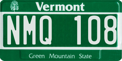VT license plate NMQ108