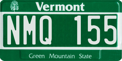 VT license plate NMQ155
