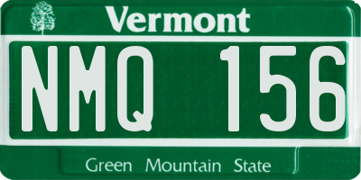 VT license plate NMQ156