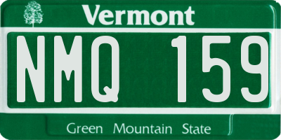 VT license plate NMQ159