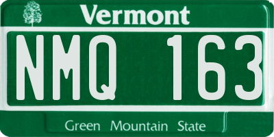 VT license plate NMQ163