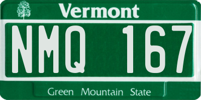 VT license plate NMQ167