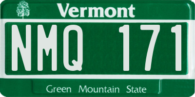 VT license plate NMQ171