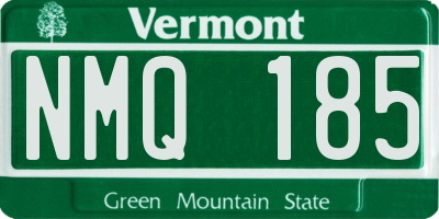 VT license plate NMQ185
