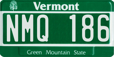 VT license plate NMQ186