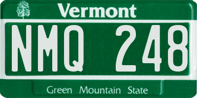 VT license plate NMQ248