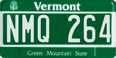 VT license plate NMQ264