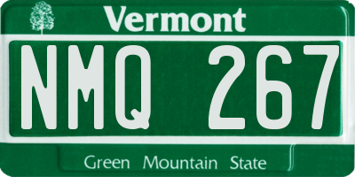VT license plate NMQ267