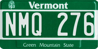 VT license plate NMQ276