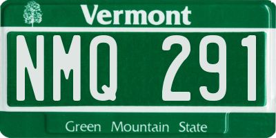 VT license plate NMQ291