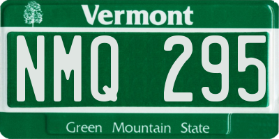 VT license plate NMQ295