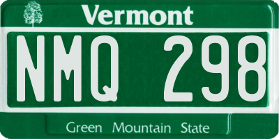 VT license plate NMQ298