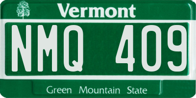 VT license plate NMQ409