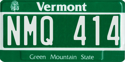 VT license plate NMQ414