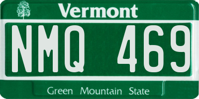 VT license plate NMQ469