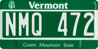 VT license plate NMQ472