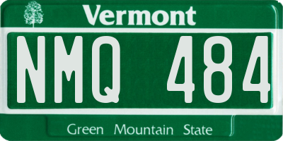 VT license plate NMQ484