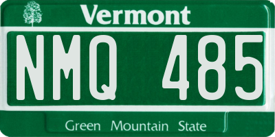 VT license plate NMQ485