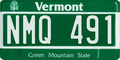 VT license plate NMQ491