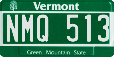 VT license plate NMQ513