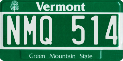 VT license plate NMQ514