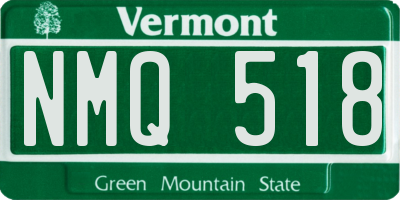 VT license plate NMQ518