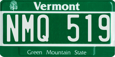 VT license plate NMQ519