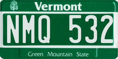 VT license plate NMQ532