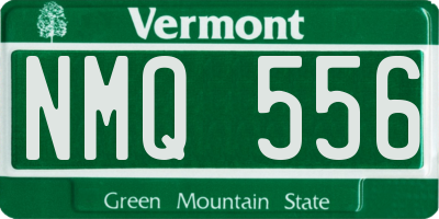VT license plate NMQ556