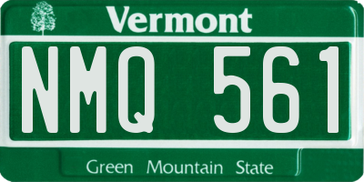 VT license plate NMQ561