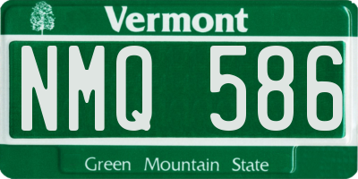 VT license plate NMQ586
